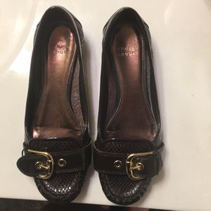Brown woman loafers size 6